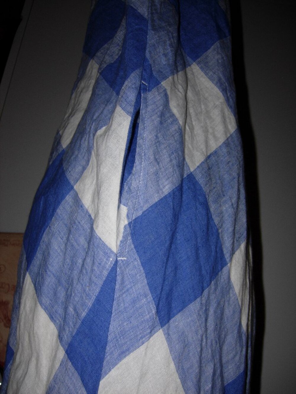Crown & Ivy Sleeveless Gingham Linen Dress M - Picture 4 of 7